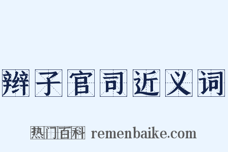 辫子官司近义词是什么意思的图片
